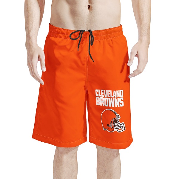 Men's Cleveland Browns Orange NFL Shorts Men's Cleveland Browns Orange NFL Shorts